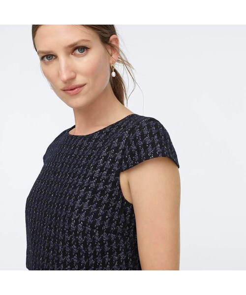 J.Crew（ジェイクルー）の「J.Crew Goingplaces dress in shadow houndstooth print