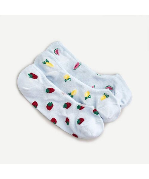 J.Crew（ジェイクルー）の「J.Crew Noshow socks threepack in little fruit prints