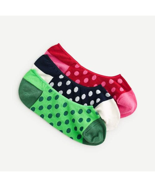 J.CREW（ジェイクルー）の「J.Crew Noshow socks threepack in polka dots（）」 WEAR