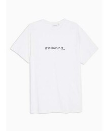 TOPMAN | Topman Mens White It Is Print T-Shirt (Tシャツ/カットソー)