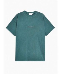 TOPMAN | Topman Mens Christmas Green Wash Sleigh T-Shirt (Tシャツ/カットソー)