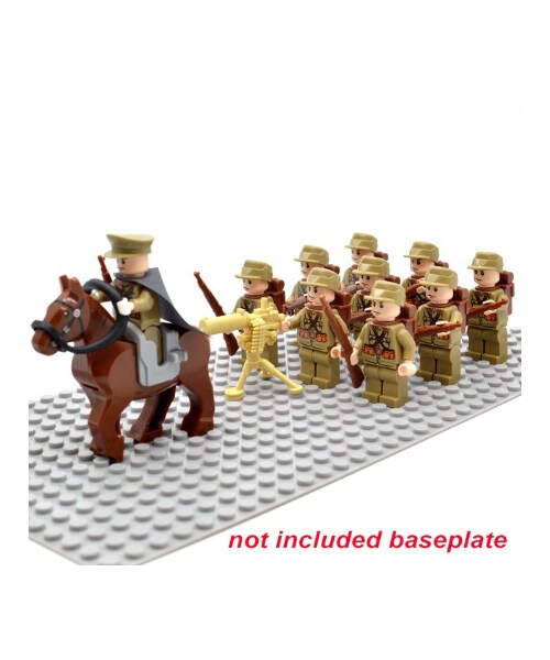 No Brand ノーブランド の レゴ 日本軍 戦争 ミニフィグ10体 馬 機関銃 ライフル バックパック 特殊部隊 レゴ互換品 軍隊 兵士 兵隊 第二次世界大戦 Ww2 Lego風 その他 Wear