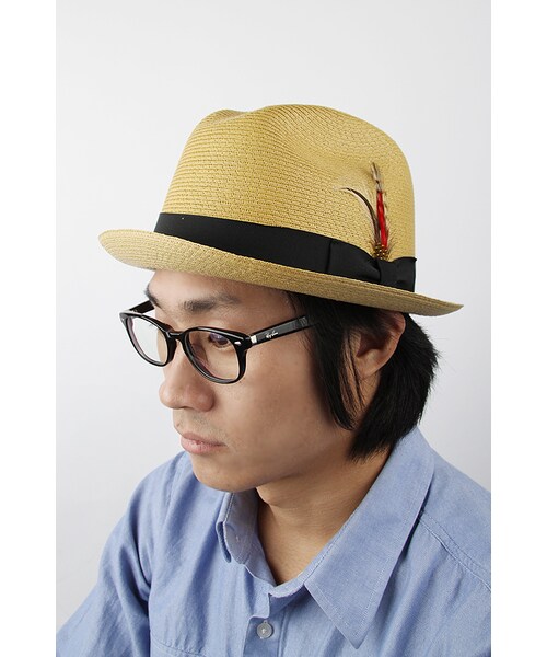 NEW YORK HAT（ニューヨークハット）の「Stingy Sewn FedoraBamboo（その他・メンズ・Bamboo・L(58cm)）」の3枚目の写真