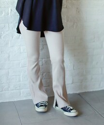 Auntie Rosa Holiday | サイドスリットフレアレギンス(レギンス/スパッツ)