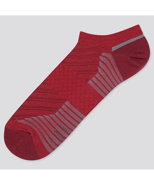UNIQLO（ユニクロ）の「スポーツショートソックス（ソックス/靴下・メンズ・GRAY 03/NAVY 69/WHITE 00/RED 16/BLACK 09・25-27/27-29）」の5枚目の写真