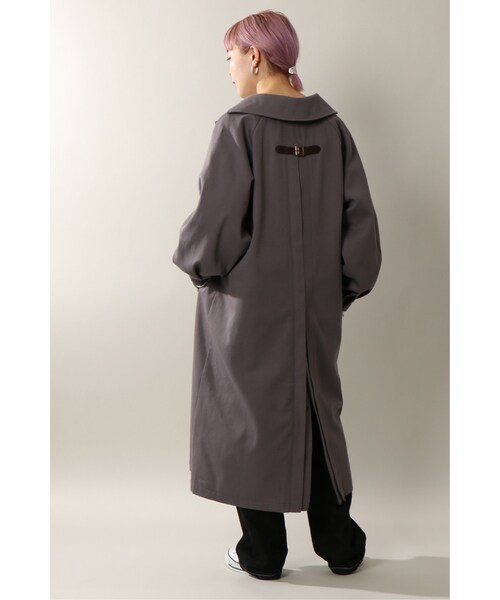 notch.（ノッチ）の「バックルポイントスリットコート（その他アウター・オフホワイト/グレー/グリーン/ベージュ/ピンク・Ｍ（９ゴウ）/トールＭ）」の2枚目の写真