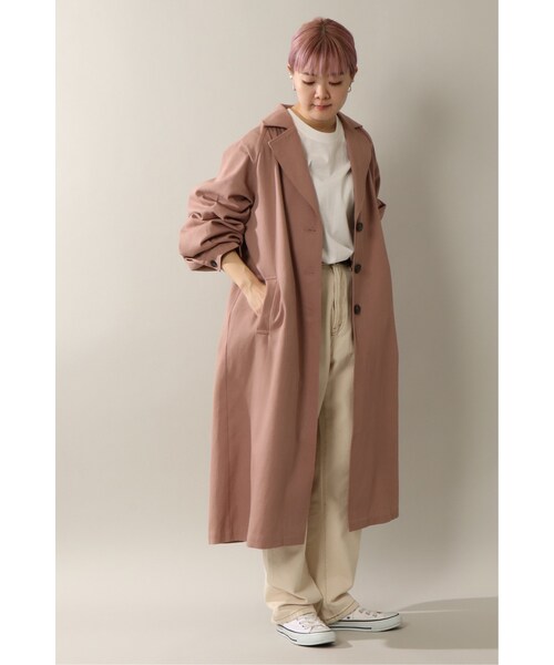 notch.（ノッチ）の「バックルポイントスリットコート（その他アウター・オフホワイト/グレー/グリーン/ベージュ/ピンク・Ｍ（９ゴウ）/トールＭ）」の5枚目の写真