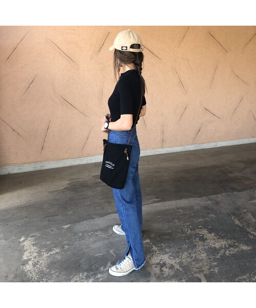 copine(コピン)の「再々入荷!裾スリット入り!オーガニックソフトフレアデニムパンツ(2color)【クリックポスト対象商品】(デニムパンツ・レディース・その他)」の4枚目の写真