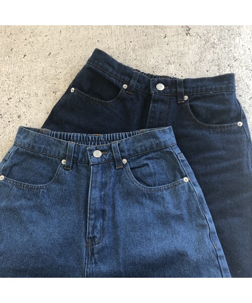 copine(コピン)の「再々入荷!裾スリット入り!オーガニックソフトフレアデニムパンツ(2color)【クリックポスト対象商品】(デニムパンツ・レディース・その他)」の13枚目の写真