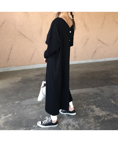 copine(コピン)の「再々入荷!コットン3wayゆったりガウンワンピース(3color)【クリックポスト対象商品】(ワンピース・レディース・その他)」の12枚目の写真