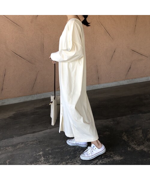 copine(コピン)の「再々入荷!コットン3wayゆったりガウンワンピース(3color)【クリックポスト対象商品】(ワンピース・レディース・その他)」の2枚目の写真