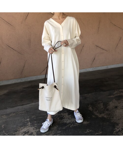 copine(コピン)の「再々入荷!コットン3wayゆったりガウンワンピース(3color)【クリックポスト対象商品】(ワンピース・レディース・その他)」の1枚目の写真