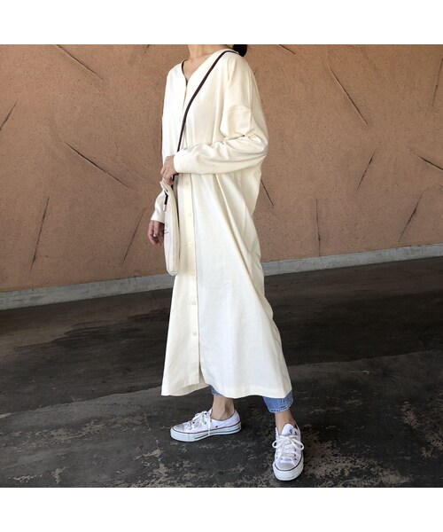 copine(コピン)の「再々入荷!コットン3wayゆったりガウンワンピース(3color)【クリックポスト対象商品】(ワンピース・レディース・その他)」の4枚目の写真