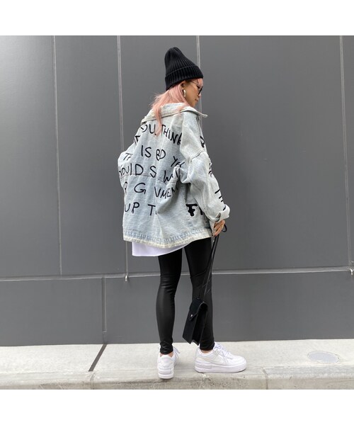 no brand（ノーブランド）の「刺繍BIGデニジャケ｢LOVE｣ #6001（デニムジャケット・レディース・その他）」の4枚目の写真