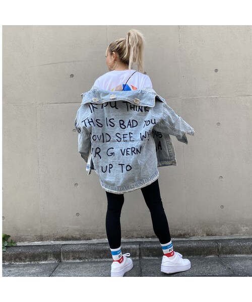 no brand（ノーブランド）の「刺繍BIGデニジャケ｢LOVE｣ #6001（デニムジャケット・レディース・その他）」の9枚目の写真