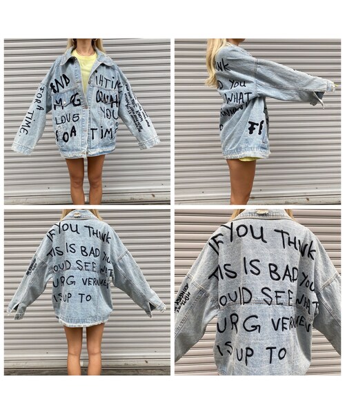 no brand（ノーブランド）の「刺繍BIGデニジャケ｢LOVE｣ #6001（デニムジャケット・レディース・その他）」の13枚目の写真