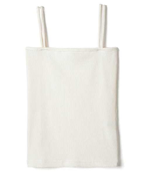 GRL（グレイル）の「ダブルストラップキャミソール（キャミソール・レディース・グリーン/オフホワイト/ベージュ/モカ・M）」の2枚目の写真