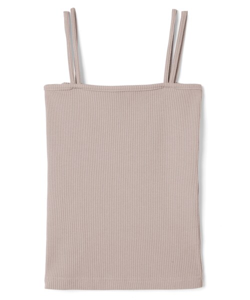 GRL（グレイル）の「ダブルストラップキャミソール（キャミソール・レディース・グリーン/オフホワイト/ベージュ/モカ・M）」の4枚目の写真