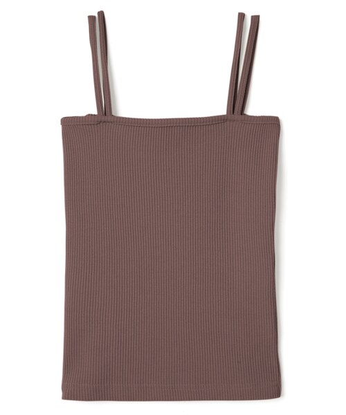 GRL（グレイル）の「ダブルストラップキャミソール（キャミソール・レディース・グリーン/オフホワイト/ベージュ/モカ・M）」の3枚目の写真