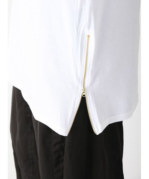 DANKE SCHON（ダンケシェーン）の「LHP/エルエイチピー/Danke Schon/ダンケシェーン/Side Zip T-Shirts（トップス・メンズ・BLACK/WHITE・F）」の8枚目の写真