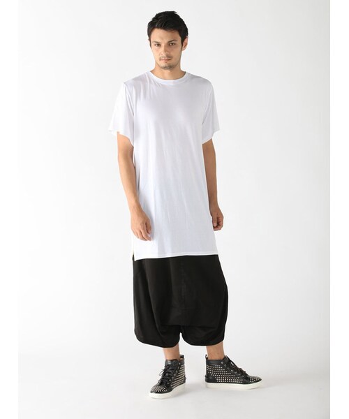 DANKE SCHON（ダンケシェーン）の「LHP/エルエイチピー/Danke Schon/ダンケシェーン/Side Zip T-Shirts（トップス・メンズ・BLACK/WHITE・F）」の3枚目の写真