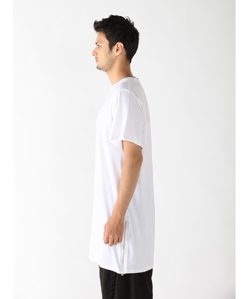 DANKE SCHON（ダンケシェーン）の「LHP/エルエイチピー/Danke Schon/ダンケシェーン/Side Zip T-Shirts（トップス・メンズ・BLACK/WHITE・F）」の4枚目の写真