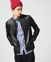 RAGEBLUE | 【先行予約】ラムレザーライダースジャケット(ジャケット/アウター)