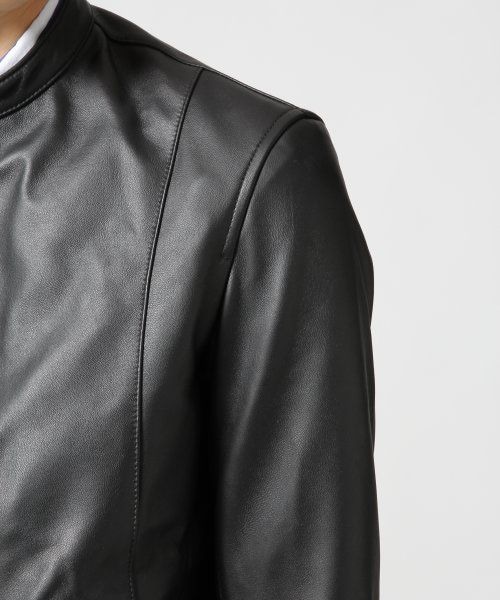RAGEBLUE（レイジブルー）の「【先行予約】ラムレザーライダースジャケット（ジャケット/アウター・メンズ・ブラック・Ｍ/Ｌ）」の5枚目の写真
