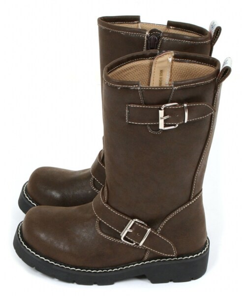 BOO SHOES（ブー シューズ）の「エンジニアブーツ（ロング）（シューズ・キッズ・ブラック/ブラウン/レッド・15cm/16cm/17cm/18cm/19cm/20cm/21cm）」の6枚目の写真