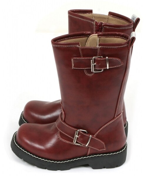 BOO SHOES（ブー シューズ）の「エンジニアブーツ（ロング）（シューズ・キッズ・ブラック/ブラウン/レッド・15cm/16cm/17cm/18cm/19cm/20cm/21cm）」の8枚目の写真