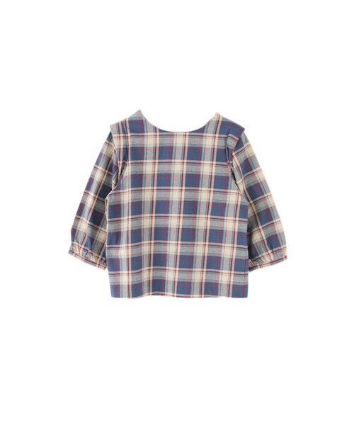 KBF（ケイビーエフ）の「2wayチェックプルオーバー（トップス・レディース・BEIGE/NAVY/RED・one）」の2枚目の写真