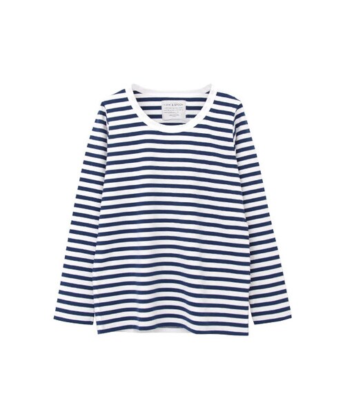 URBAN RESEARCH DOORS（アーバンリサーチドアーズ）の「FORK&amp;SPOON　クルーネック Border ロングスリーブ Tシャツ（トップス・レディース・WHT×BLK/WHT×T.GRY/WHT×BLUE2/T.GR×T.BL/WHT×YEL・one）」の5枚目の写真