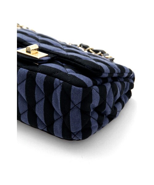 URBAN RESEARCH DOORS(アーバンリサーチドアーズ)の「ボーダーキルティングショルダーバック(バッグ・レディース・GREY/IVORY/PURPLE・one)」の11枚目の写真