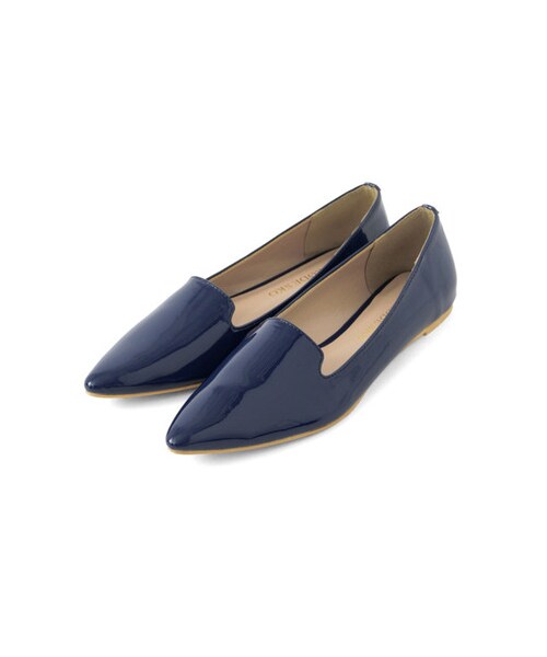 RODE SKO(ロデスコ)の「ポインテッドプレーンフラットシューズ(シューズ・レディース・BLACK/NAVY/WINE・35/36/37/38/39)」の3枚目の写真