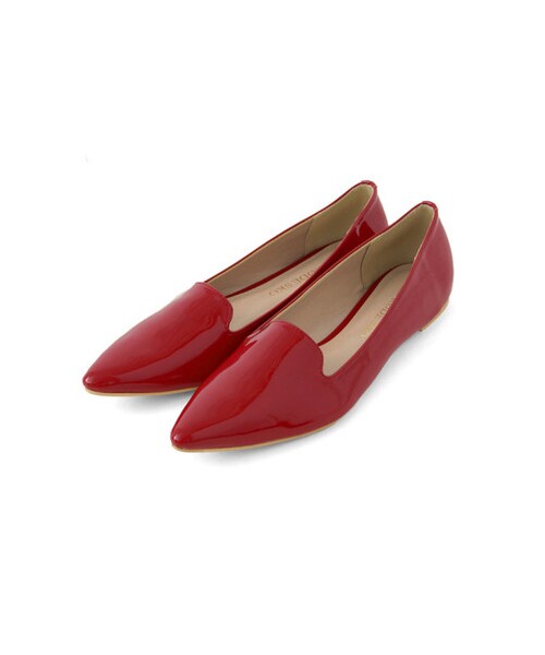 RODE SKO(ロデスコ)の「ポインテッドプレーンフラットシューズ(シューズ・レディース・BLACK/NAVY/WINE・35/36/37/38/39)」の1枚目の写真