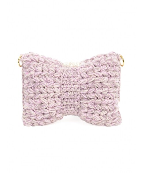 Honey Salon（ハニーサロン）の「パールリボン（バッグ・レディース・ラベンダー/ブルーグレー・Free）」の5枚目の写真