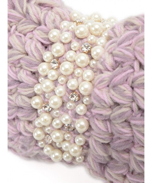 Honey Salon（ハニーサロン）の「パールリボン（バッグ・レディース・ラベンダー/ブルーグレー・Free）」の3枚目の写真