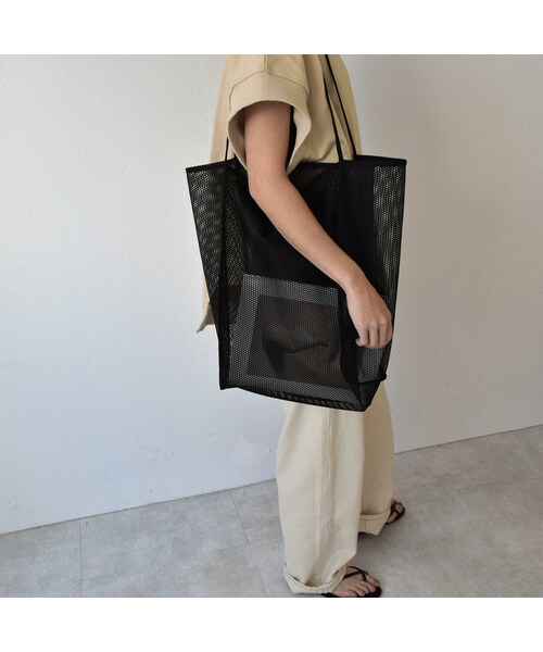 Lavish Gate(ラヴィッシュゲート)の「nh-bag2-02492 ビッグ シアーバッグ ブラック ライトカーキ(ショルダーバッグ・レディース・その他)」の5枚目の写真