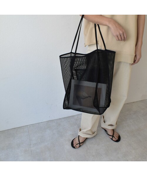 Lavish Gate(ラヴィッシュゲート)の「nh-bag2-02492 ビッグ シアーバッグ ブラック ライトカーキ(ショルダーバッグ・レディース・その他)」の4枚目の写真