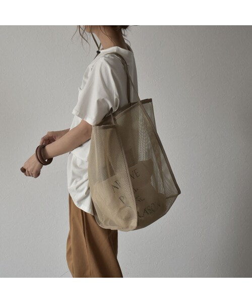 Lavish Gate(ラヴィッシュゲート)の「nh-bag2-02492 ビッグ シアーバッグ ブラック ライトカーキ(ショルダーバッグ・レディース・その他)」の2枚目の写真