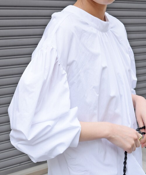 no brand（ノーブランド）の「バックリボンバルーンシャツBL（シャツ/ブラウス・レディース・その他）」の3枚目の写真