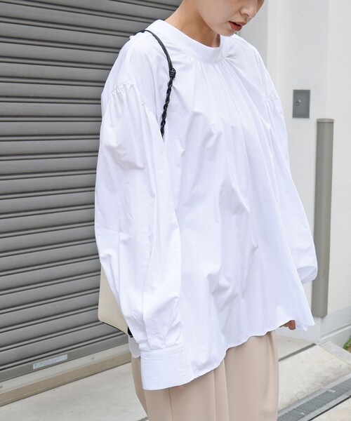 no brand（ノーブランド）の「バックリボンバルーンシャツBL（シャツ/ブラウス・レディース・その他）」の5枚目の写真