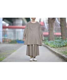 BISHOOL | BISHOOL Linen Rayon 袴 pants khaki(Tシャツ/カットソー)