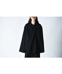 季節感春秋BISHOOL Wool Gabardine KIMONO Coat