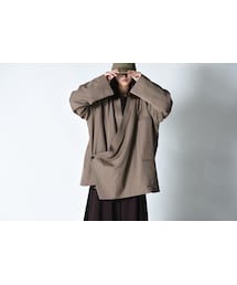 BISHOOL | BISHOOL Wool Gabardine KIMONO Drape Jacket(その他アウター)