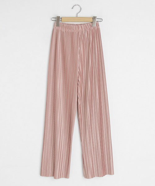 DHOLIC（ディーホリック）の「ウエストゴムプリーツパンツ（その他パンツ・レディース・ブルー/ピンク/ブラック・FREE）」の3枚目の写真