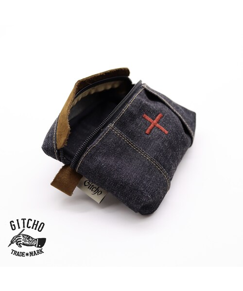 Handmade(ハンドメイド)の「Original Pouch-retro classic BN/RD(ポーチ・メンズ・その他)」の5枚目の写真
