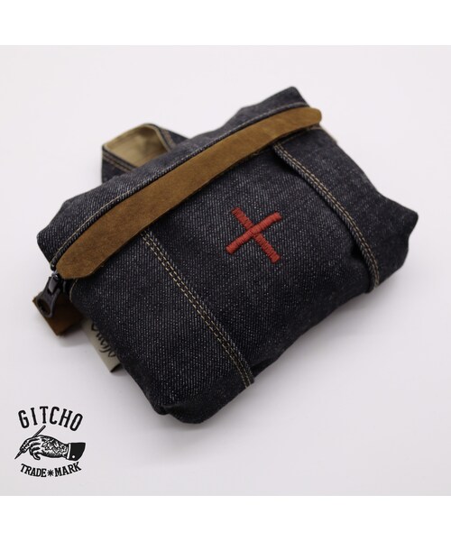 Handmade(ハンドメイド)の「Original Pouch-retro classic BN/RD(ポーチ・メンズ・その他)」の3枚目の写真