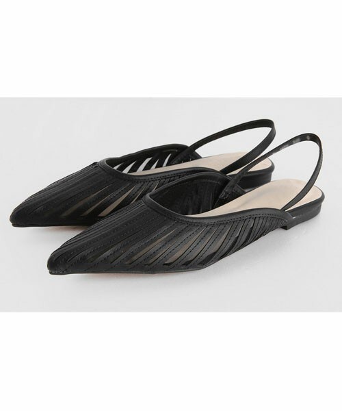 DHOLIC（ディーホリック）の「スリットスリングバックシューズ（その他シューズ・レディース・ホワイト/ベージュ/ブラック/オレンジ・230/235/240/245/250）」の2枚目の写真