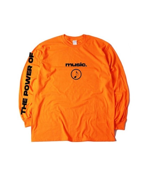 PATH.(パス)の「The power of music(Tシャツ/カットソー・レディース・オレンジ・XL)」の1枚目の写真